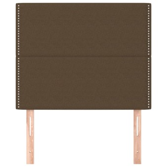 Sötétbarna szövet fejtámla 100 x 5 x 118/128 cm
