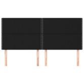 Fekete szövet fejtámla 160x5x118/128 cm Fekete szövet fejtámla 160x5x118/128 cm
