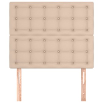 Műbőr fejtámla cappuccino 100x5x118/128 cm