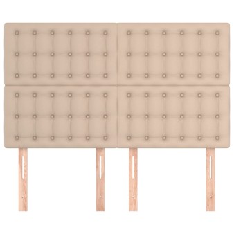 Műbőr fejtámla cappuccino 144x5x118/128 cm