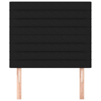 Fekete szövet fejtámla 100 x 5 x 118/128 cm