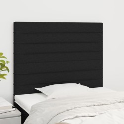 2 db fekete szövet fejtámla 100x5x78/88 cm