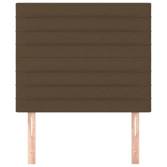 Sötétbarna szövet fejtámla 100 x 5 x 118/128 cm