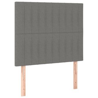 Sötétszürke szövet fejtámla 100 x 5 x 118/128 cm