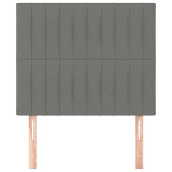 Sötétszürke szövet fejtámla 100 x 5 x 118/128 cm