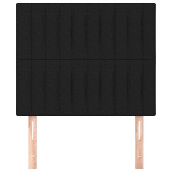 Fekete szövet fejtámla 100 x 5 x 118/128 cm