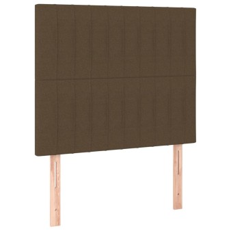 Sötétbarna szövet fejtámla 100 x 5 x 118/128 cm