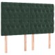 4 db sötétzöld bársony fejtámla 80x7x78/88 cm