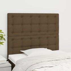 2 db sötétbarna szövet fejtámla 100x5x78/88 cm
