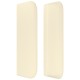 Krémszínű műbőr szárnyas fejtámla 183x16x78/88 cm