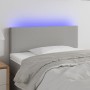 Világosszürke szövet led-es fejtámla 80 x 5 x 78/88 cm