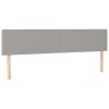 Világosszürke szövet led-es fejtámla 180x5x78/88 cm