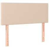 Fekete műbőr led-es fejtámla 90 x 5 x 78/88 cm