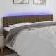 Sötétbarna szövet led-es fejtámla 200x5x78/88 cm