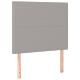 Világosszürke szövet led-es fejtámla 100x5x118/128 cm