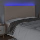 Cappuccino műbőr led-es fejtámla 200x5x118/128 cm