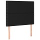 Fekete szövet led-es fejtámla 90x5x118/128 cm