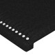 Fekete szövet led-es fejtámla 144x5x118/128 cm