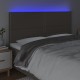 Tópszínű szövet led-es fejtámla 200x5x118/128 cm