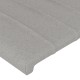 Világosszürke szövet led-es fejtámla 80x5x118/128 cm