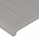 Világosszürke szövet led-es fejtámla 90x5x118/128 cm