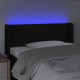 Fekete szövet led-es fejtámla 83 x 16 x 78/88 cm