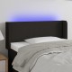 Fekete szövet led-es fejtámla 83 x 16 x 78/88 cm