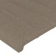 Tópszínű szövet led-es fejtámla 83x16x118/128 cm
