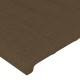 Sötétbarna szövet led-es fejtámla 93x16x118/128 cm