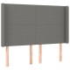 Sötétszürke szövet rugós és led-es ágy matraccal 140x200 cm Sötétszürke szövet rugós és led-es ágy matraccal 140x200 cm
