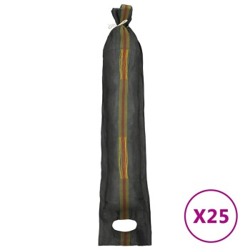 25 db sötétzöld hdpe homokzsák 103 x 25 cm