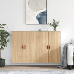 2 db sonoma tölgy fali szekrény 69,5 x 34 x 90 cm