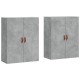 2 db betonszürke faliszekrény 69,5 x 34 x 90 cm
