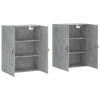 2 db betonszürke faliszekrény 69,5 x 34 x 90 cm