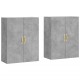 2 db betonszürke faliszekrény 69,5 x 34 x 90 cm