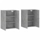 2 db betonszürke faliszekrény 69,5 x 34 x 90 cm