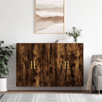 2 db füstös tölgy színű faliszekrény 69,5 x 34 x 90 cm
