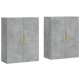 2 db betonszürke faliszekrény 69,5 x 34 x 90 cm