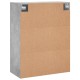2 db betonszürke faliszekrény 69,5 x 34 x 90 cm