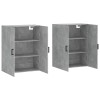 2 db betonszürke faliszekrény 69, x 34 x 90 cm