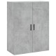 2 db betonszürke faliszekrény 69,5x34x90 cm