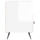 Fehér magasfényű szerelt fa tv-szekrény 80x36x50 cm Fehér magasfényű szerelt fa tv-szekrény 80x36x50 cm
