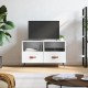 Fehér magasfényű szerelt fa tv-szekrény 80x36x50 cm Fehér magasfényű szerelt fa tv-szekrény 80x36x50 cm