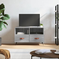Szürke sonoma színű szerelt fa tv-szekrény 80x36x50 cm