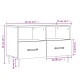 Betonszürke szerelt fa tv-szekrény 80 x 36 x 50 cm Betonszürke szerelt fa tv-szekrény 80 x 36 x 50 cm