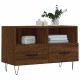 Barna tölgyszínű szerelt fa tv-szekrény 80 x 36 x 50 cm Barna tölgyszínű szerelt fa tv-szekrény 80 x 36 x 50 cm