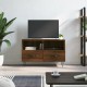 Barna tölgyszínű szerelt fa tv-szekrény 80 x 36 x 50 cm Barna tölgyszínű szerelt fa tv-szekrény 80 x 36 x 50 cm