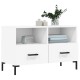 Fehér szerelt fa tv-szekrény 80 x 36 x 50 cm Fehér szerelt fa tv-szekrény 80 x 36 x 50 cm
