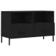Fekete szerelt fa tv-szekrény 80 x 36 x 50 cm Fekete szerelt fa tv-szekrény 80 x 36 x 50 cm