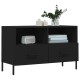 Fekete szerelt fa tv-szekrény 80 x 36 x 50 cm Fekete szerelt fa tv-szekrény 80 x 36 x 50 cm